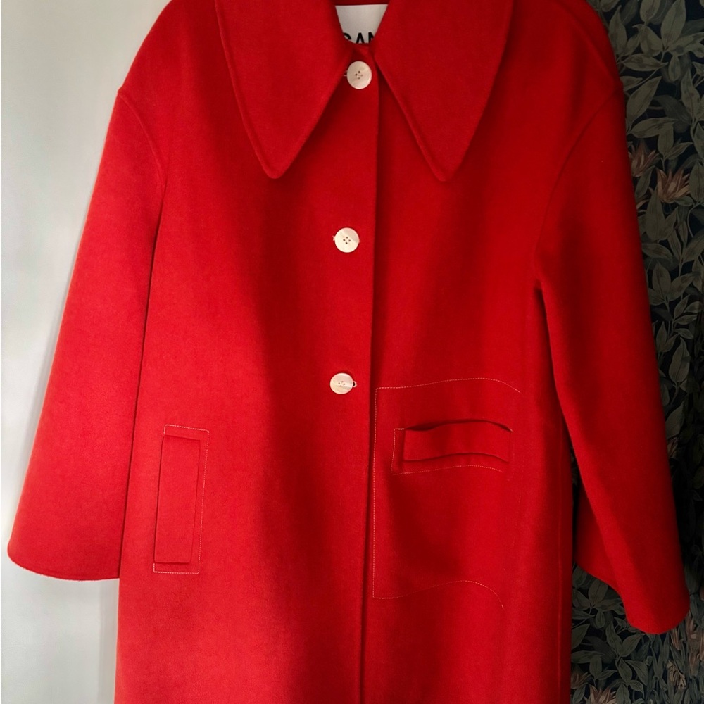 Ganni Red Coat